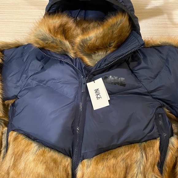 🆕 Nike X Sacai Fur Puffer Jacket - Picture 15 of 16